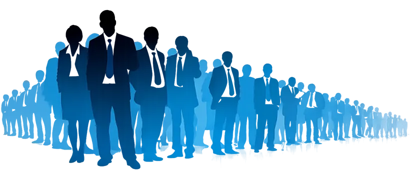 Community volunteers joining hands together