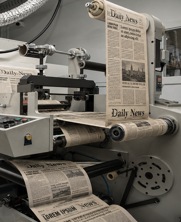 Commercial print magazine sheets