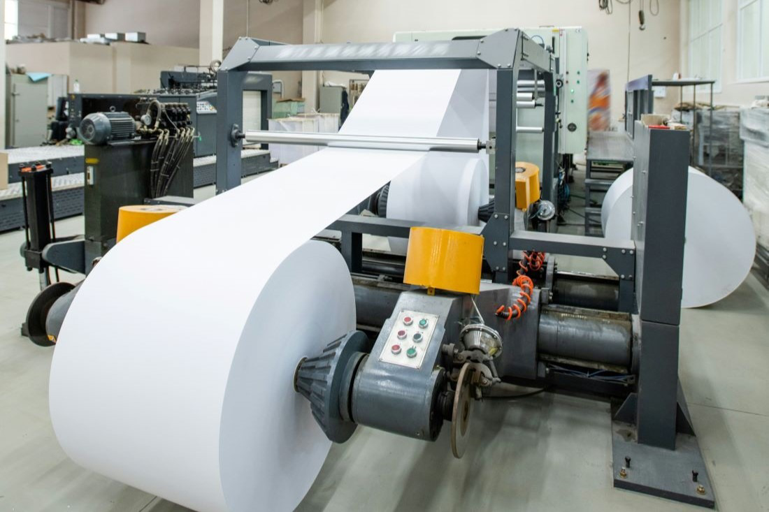 Rolls of paper stock